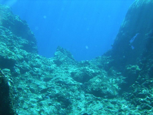 14- Vue sous-marine de la grotte 
